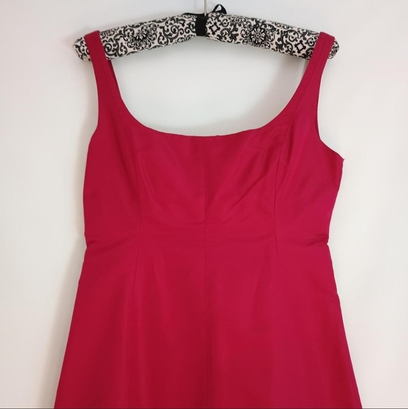 J. Crew 100% silk 90s Style Sleeveless Red Dress Size 2 Petite - Picture 2 of 5